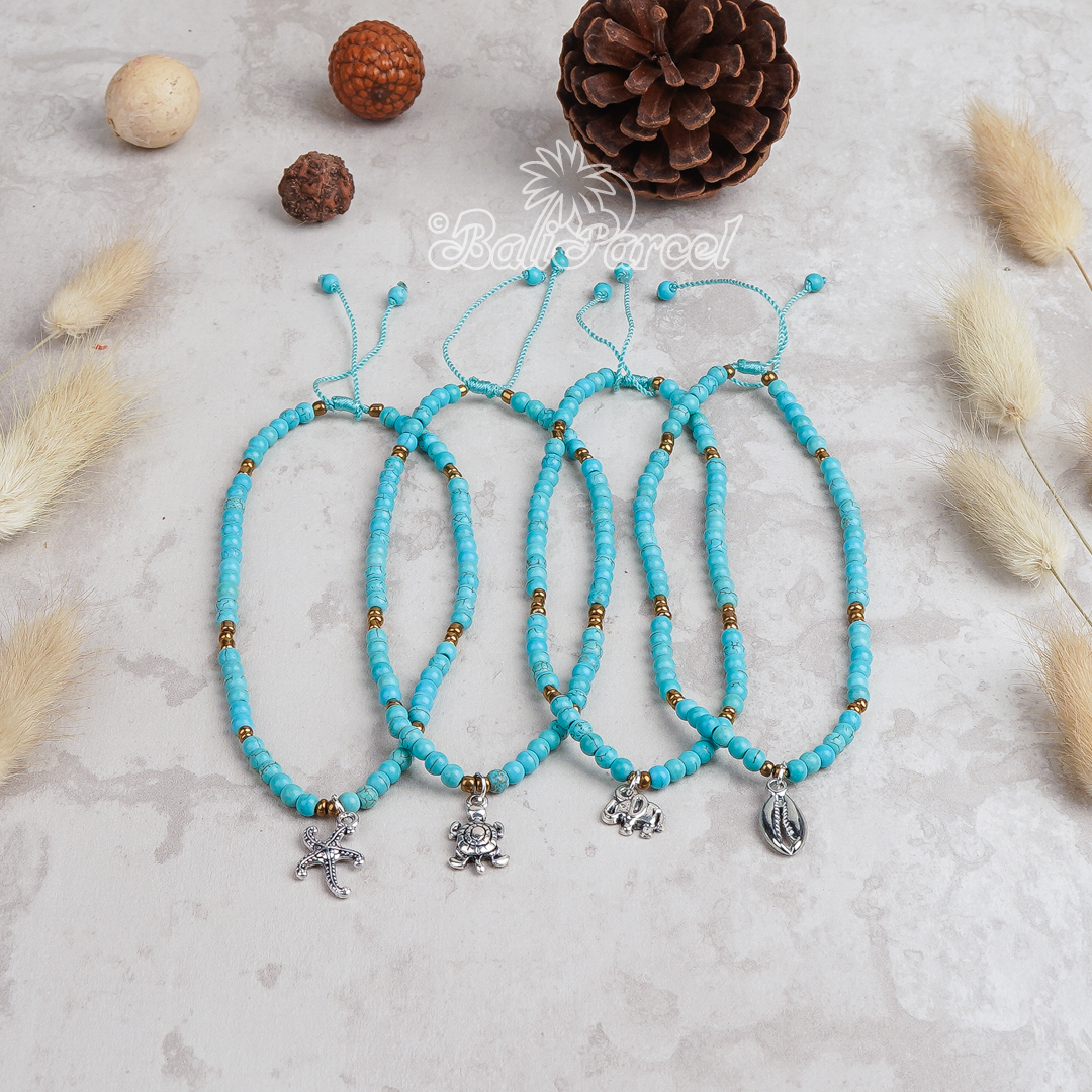 Turquoise Stone Anklet