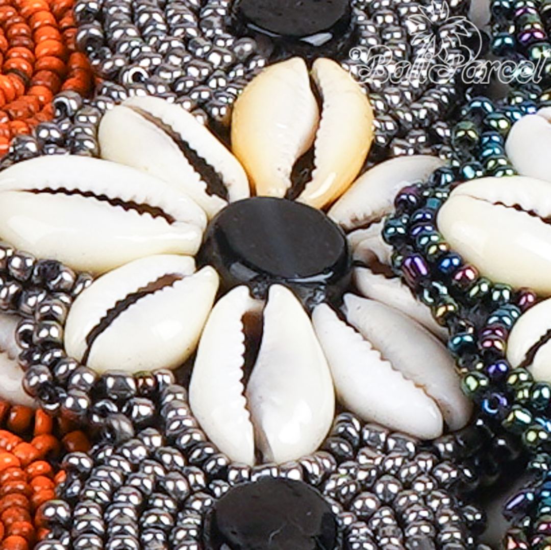 Beaded Bracelet With Cowrie Shell.