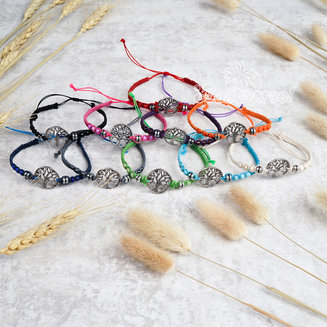 Bracelet Cotton Cord With Tree Of Life