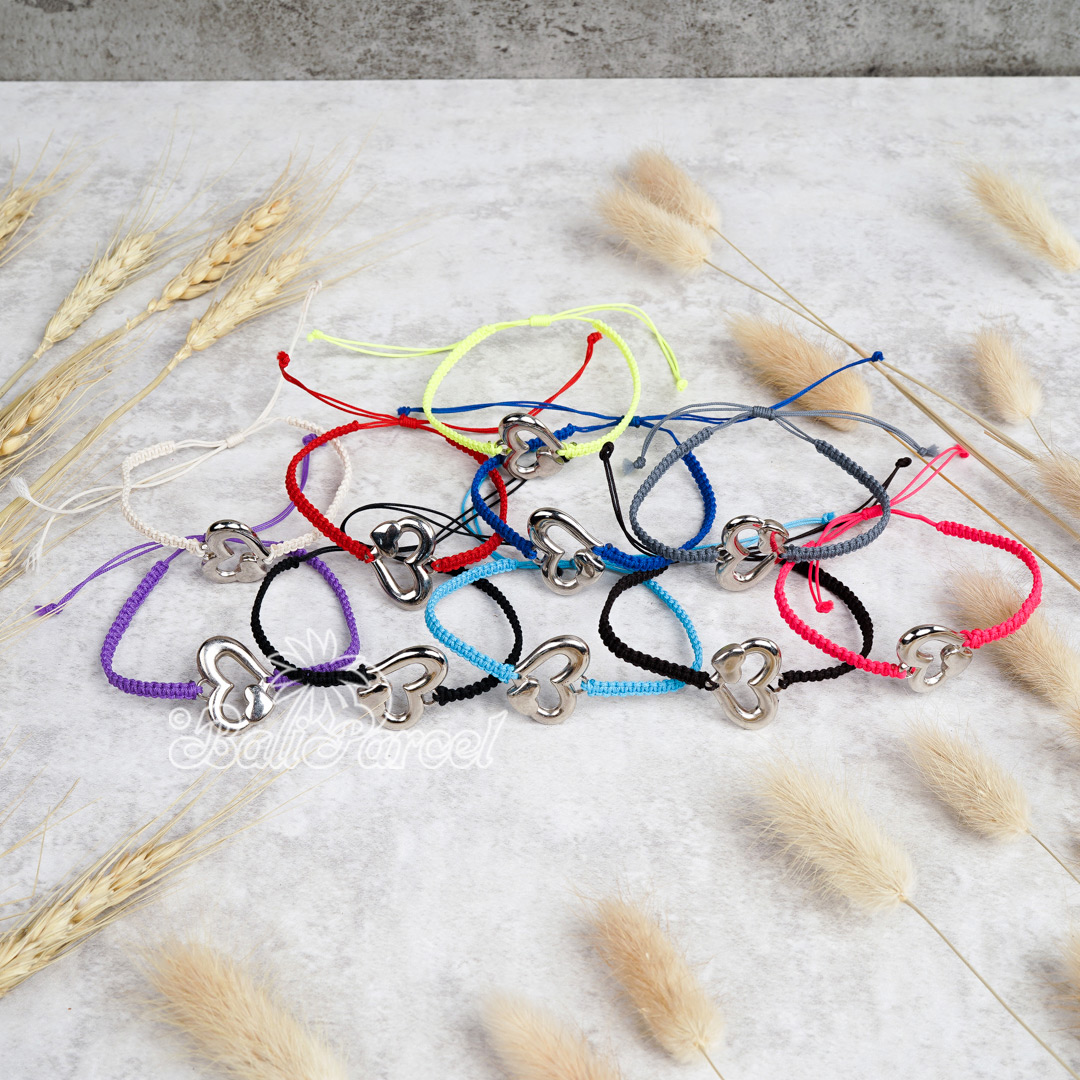 Bracelet Cotton Cord With Love Pandora