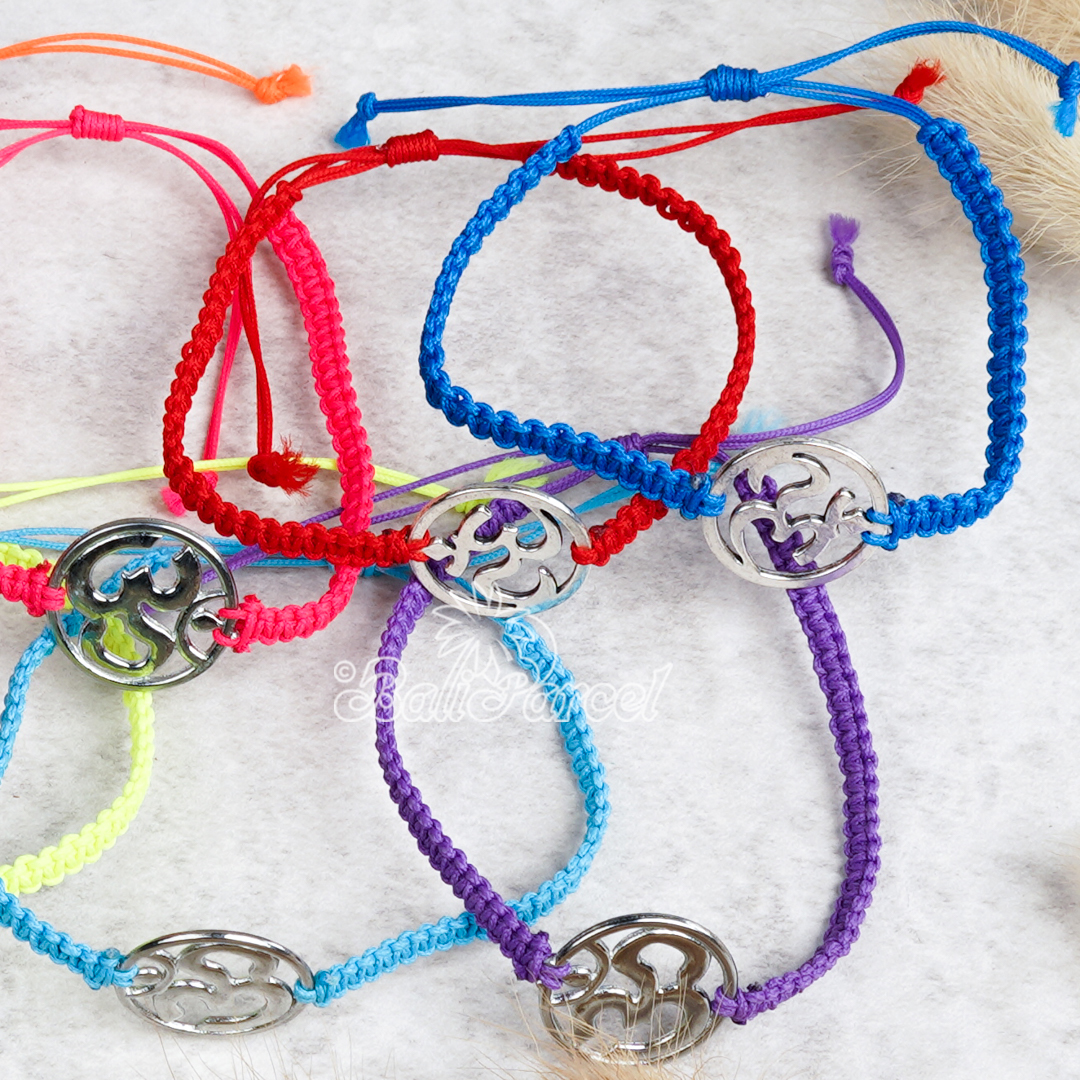 Bracelet Cotton Cord With Tree Of Life Metal