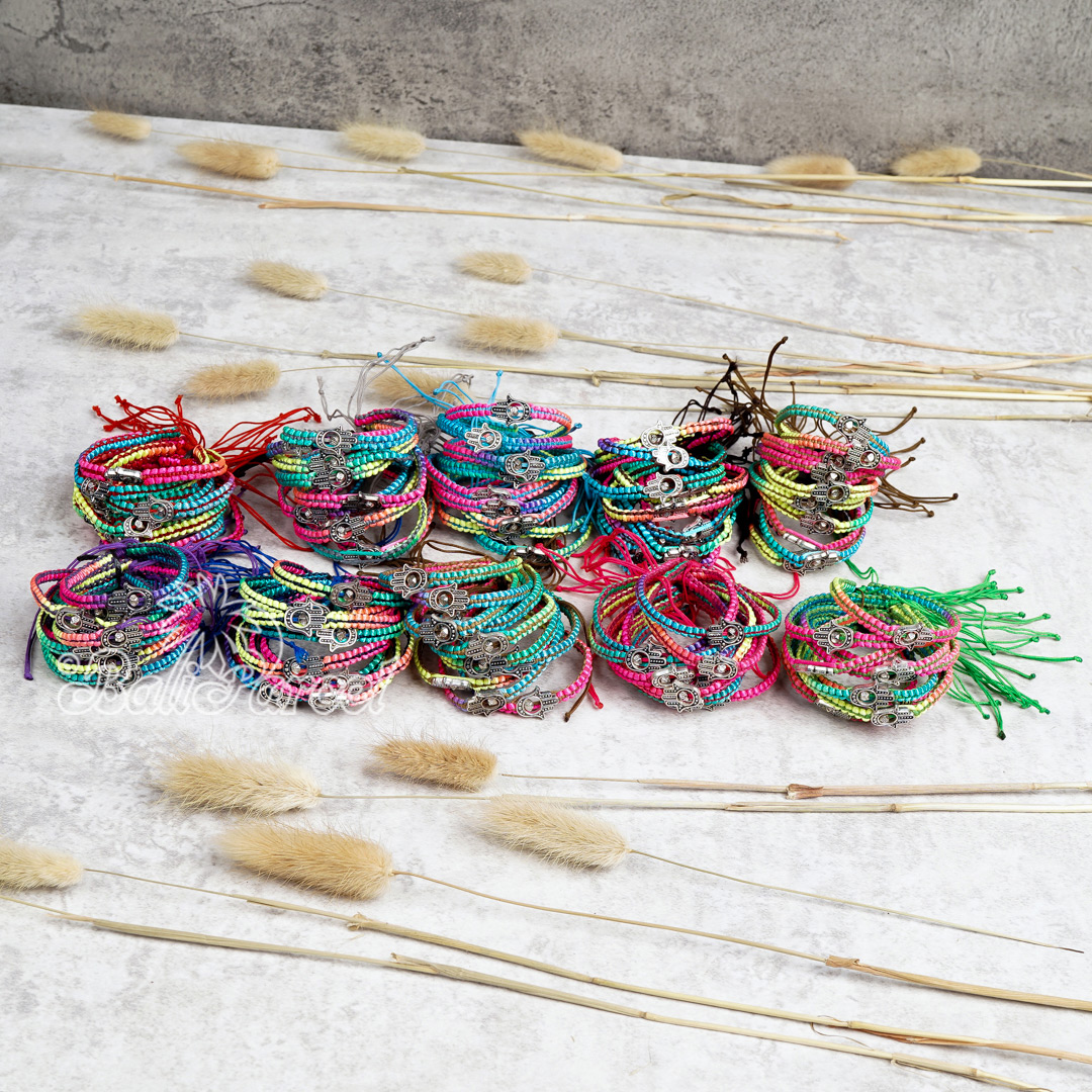 Braceletn Fatima Hand With Cotton Cord