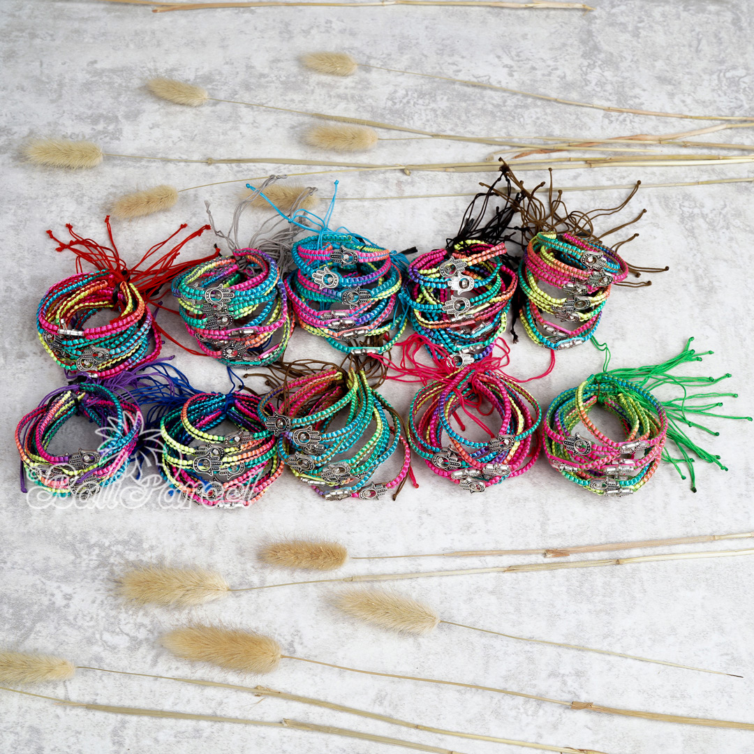 Braceletn Fatima Hand With Cotton Cord