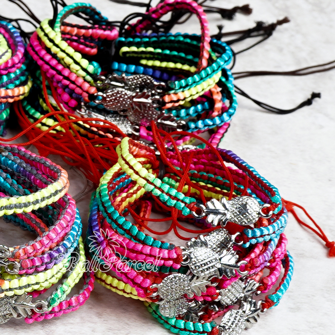 Bracelet Pineapple With Cotton Cord