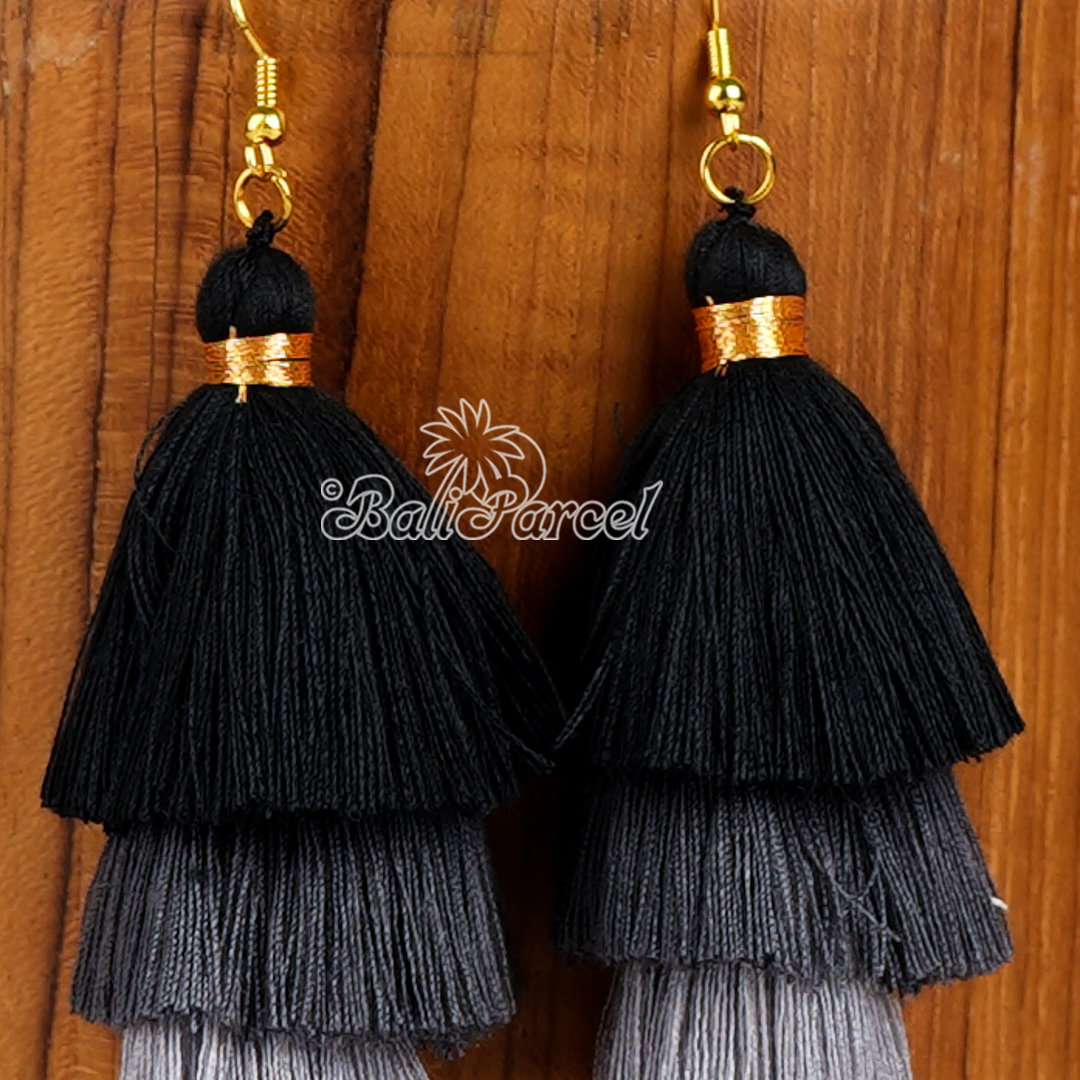Multilayer Tassel Earring