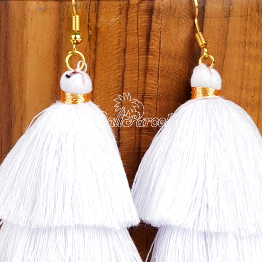 Three Layered Tassel Earring