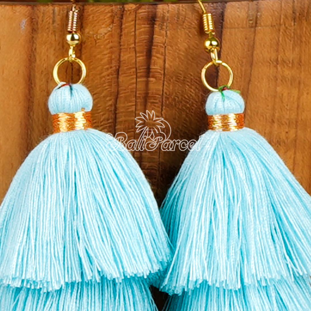 Three Layered Tassel Earring