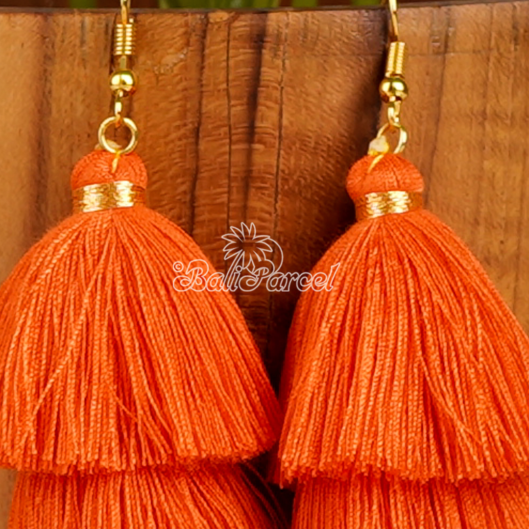 Three Layered Tassel Earring