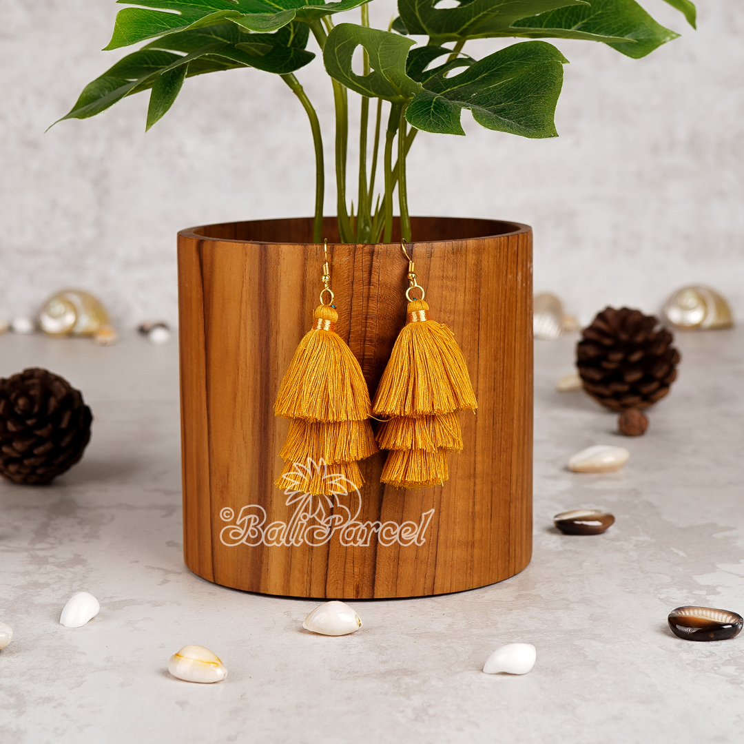 Three Layered Tassel Earring
