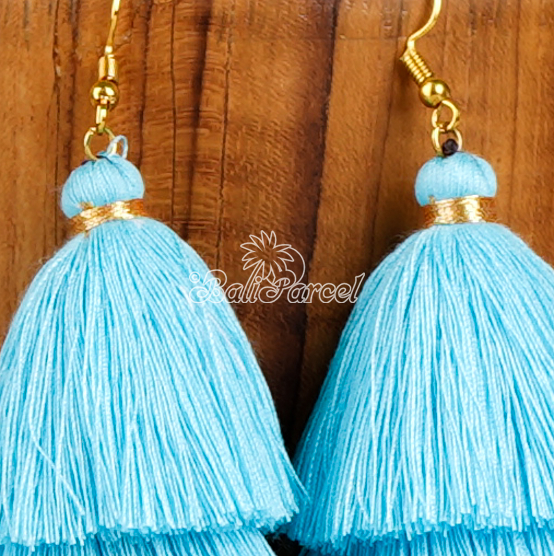 Three Layered Tassel Earring