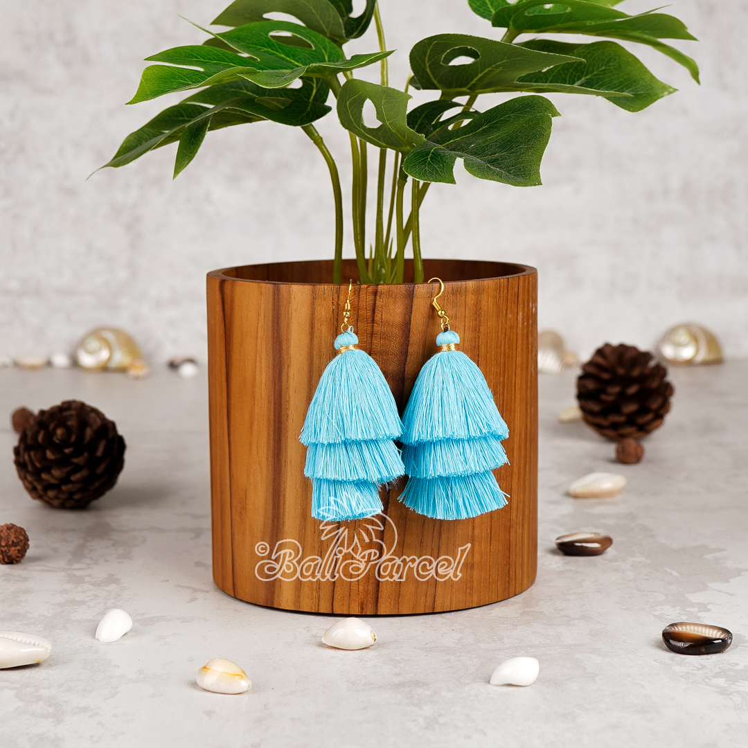 Three Layered Tassel Earring