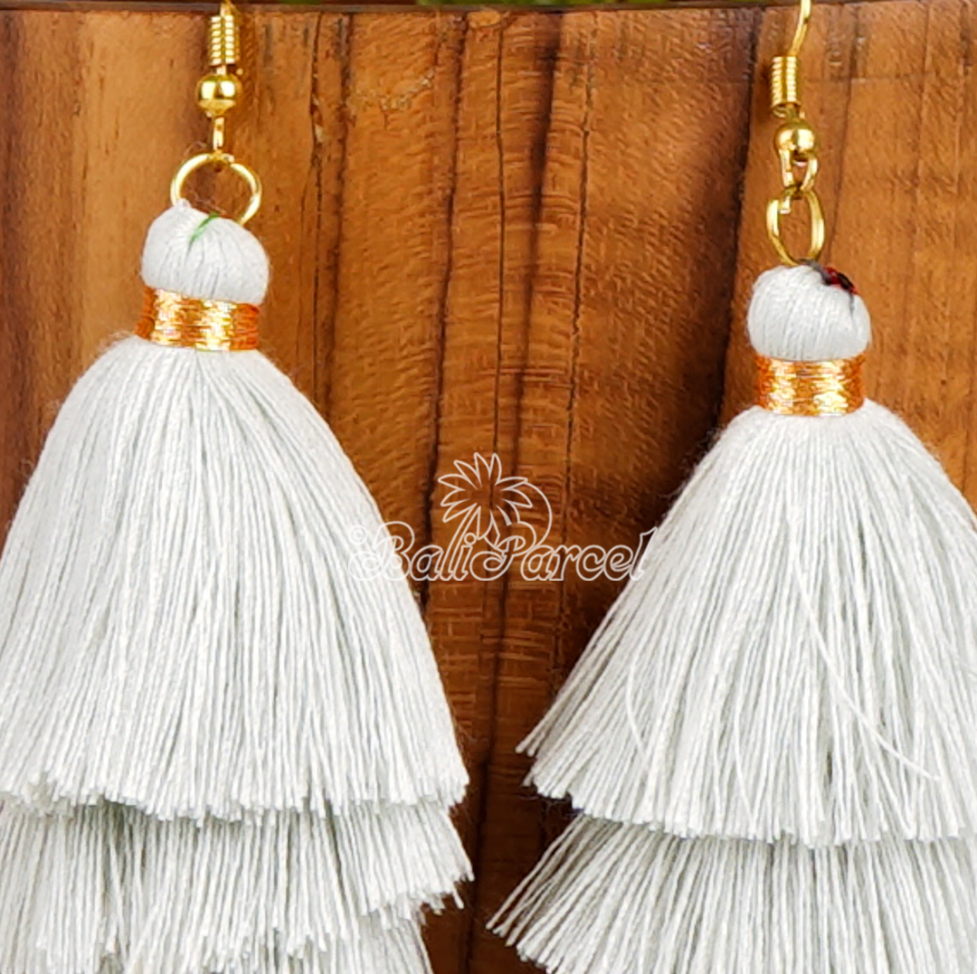Three Layered Tassel Earring