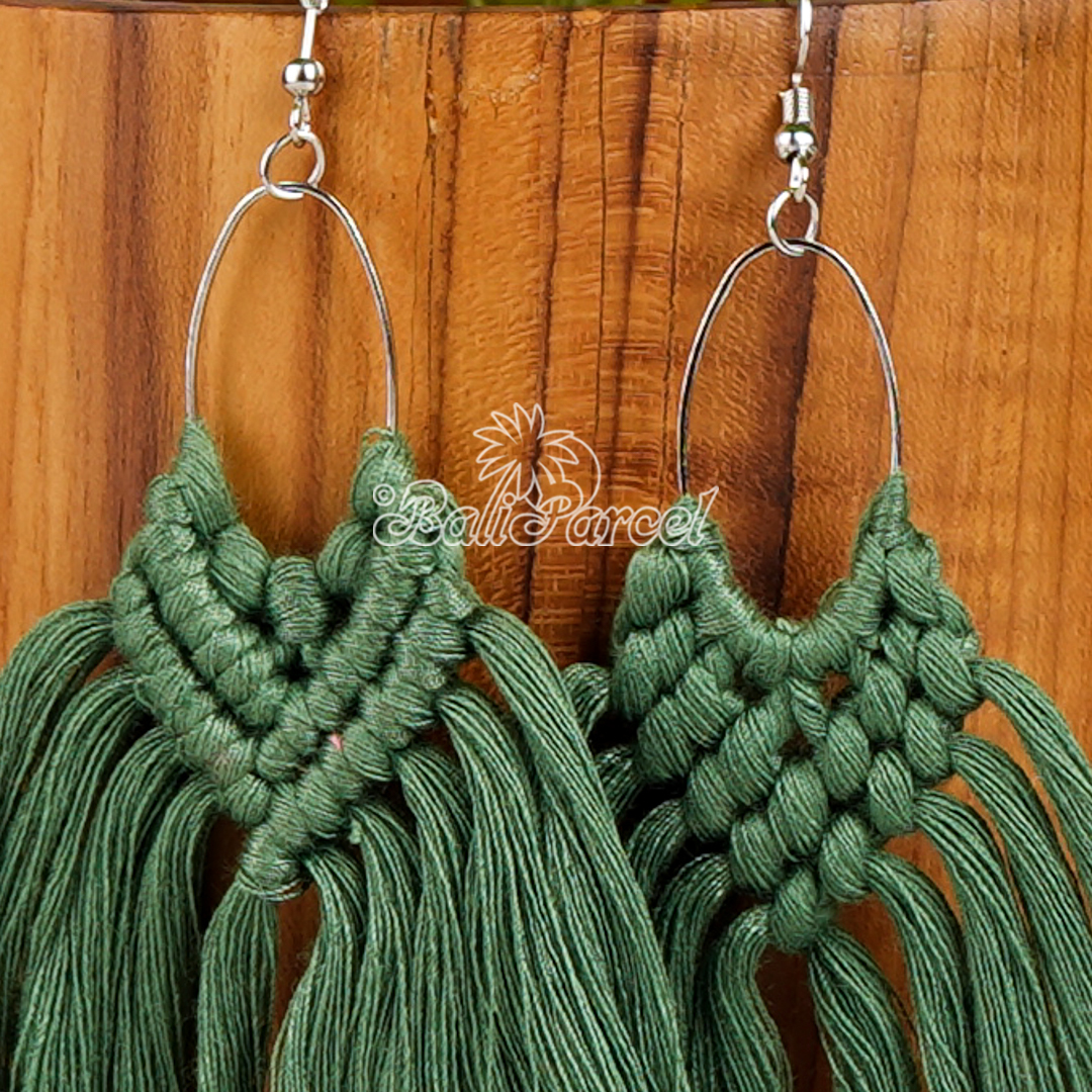 Macrame Tassel Earring