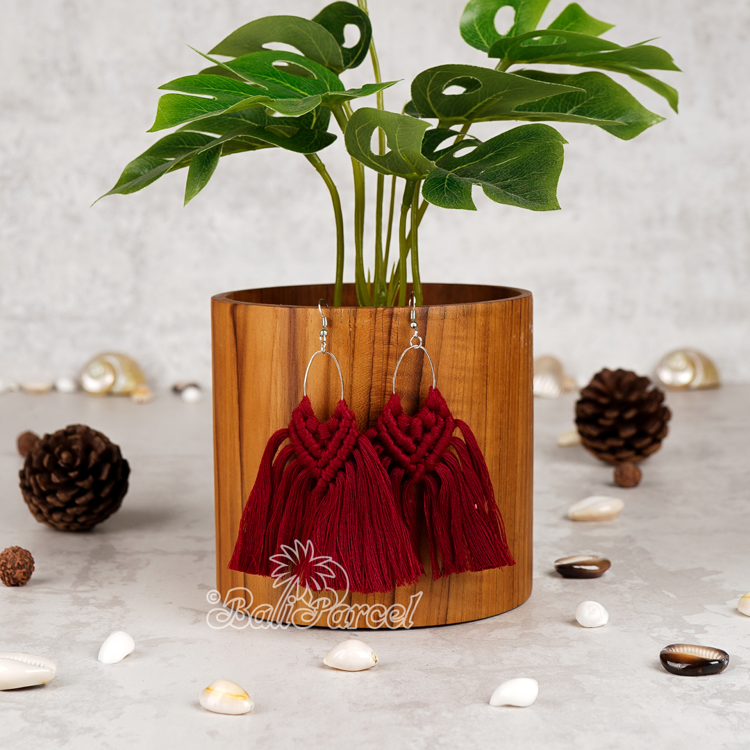 Macrame Tassel Earring