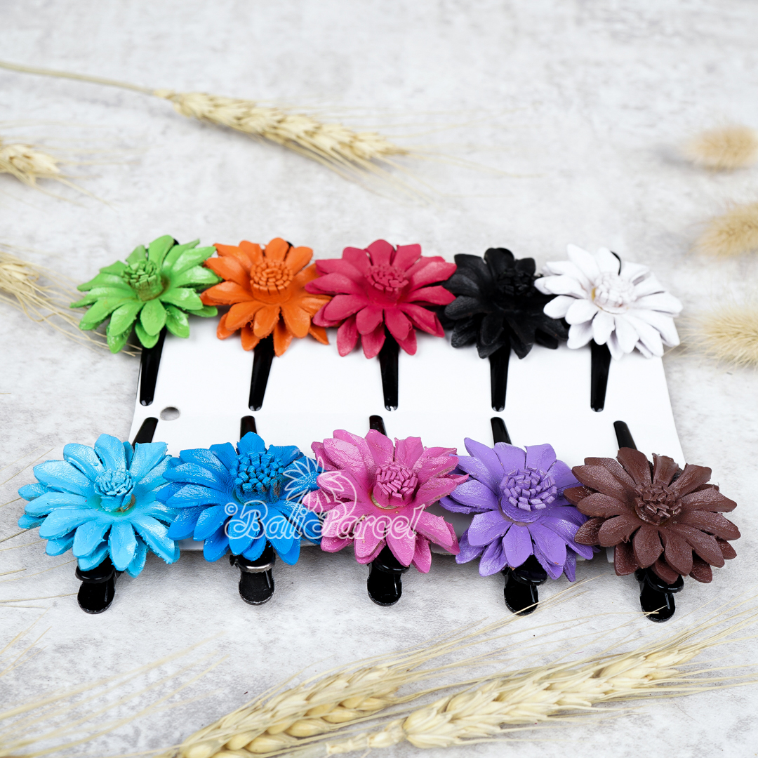 Hair Clip Leather