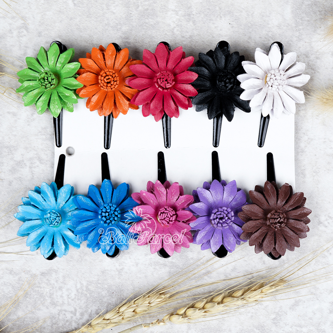 Hair Clip Leather