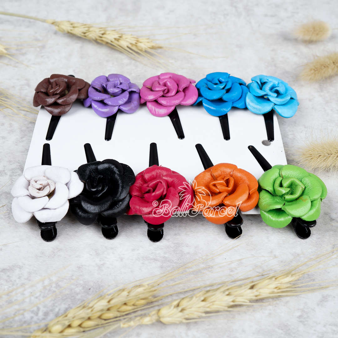 Hair Clip Leather