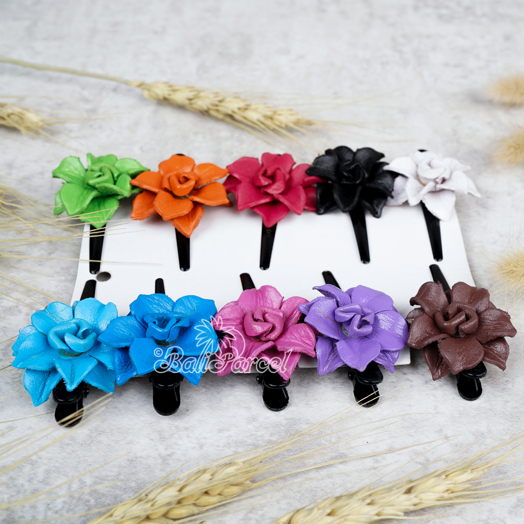 Hair Clip Leather