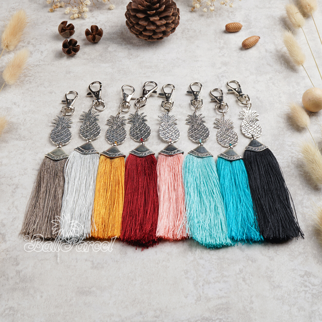 Pineapple Tassel Keychain