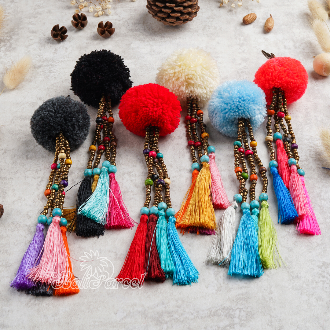 Pompom Tassel Keychain