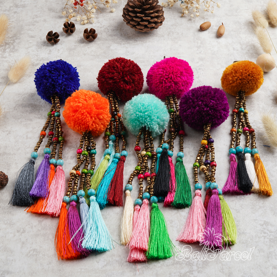 Pompom Tassel Keychain