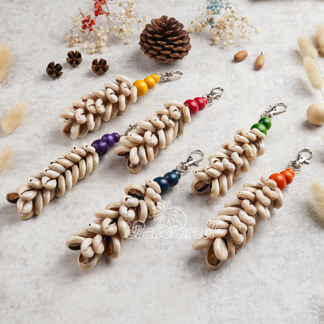 Cowrie Shell Keychain