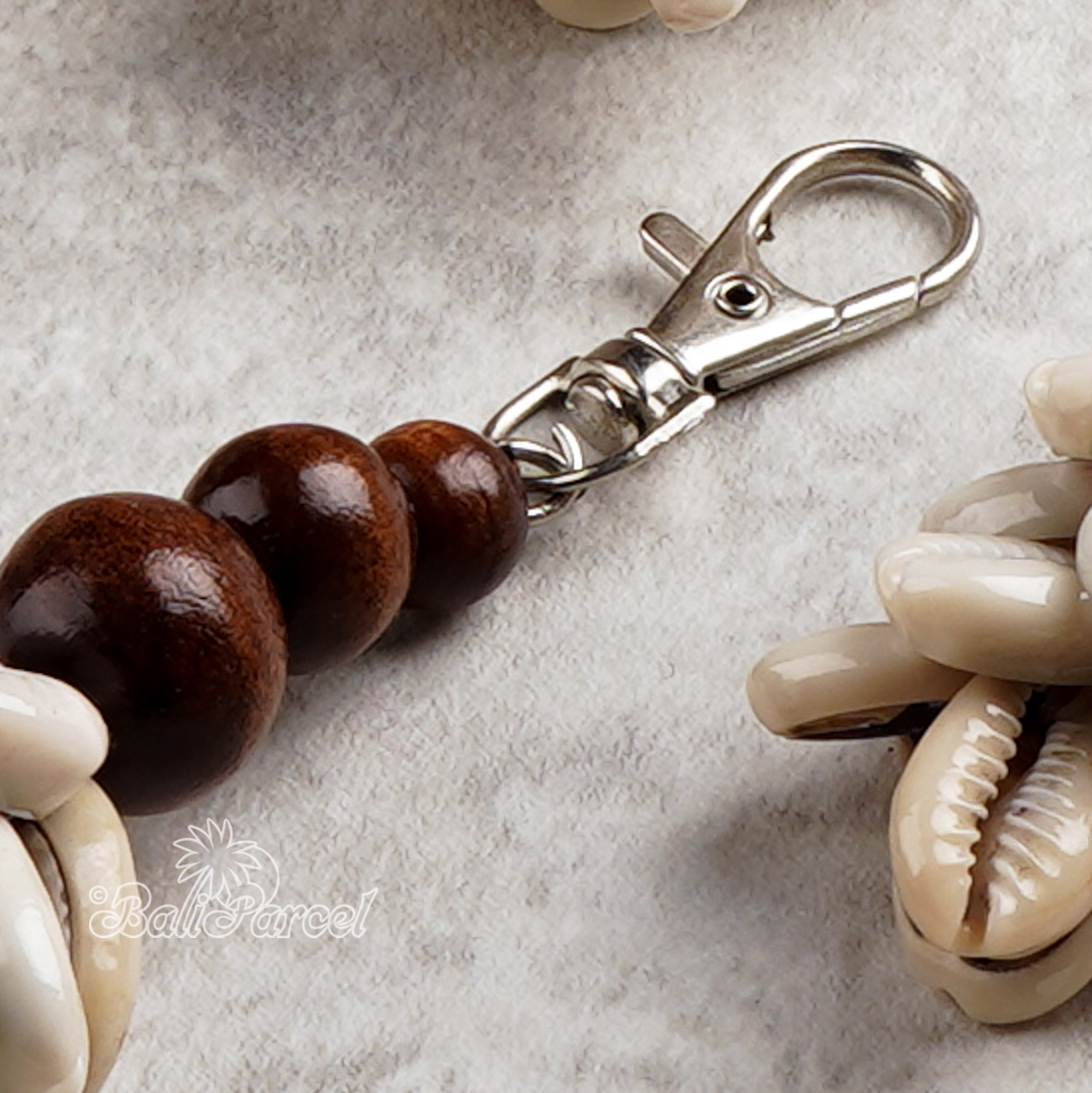Cowrie Shell Keychain