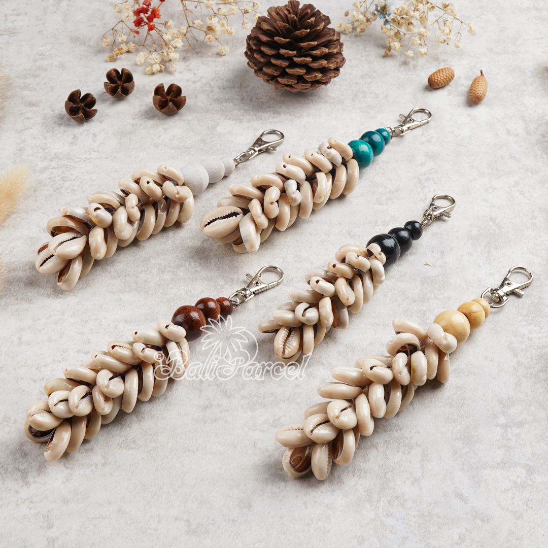 Cowrie Shell Keychain