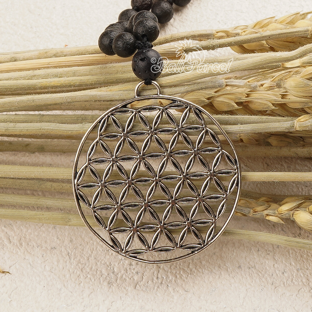 Lava Stone Mala Necklace