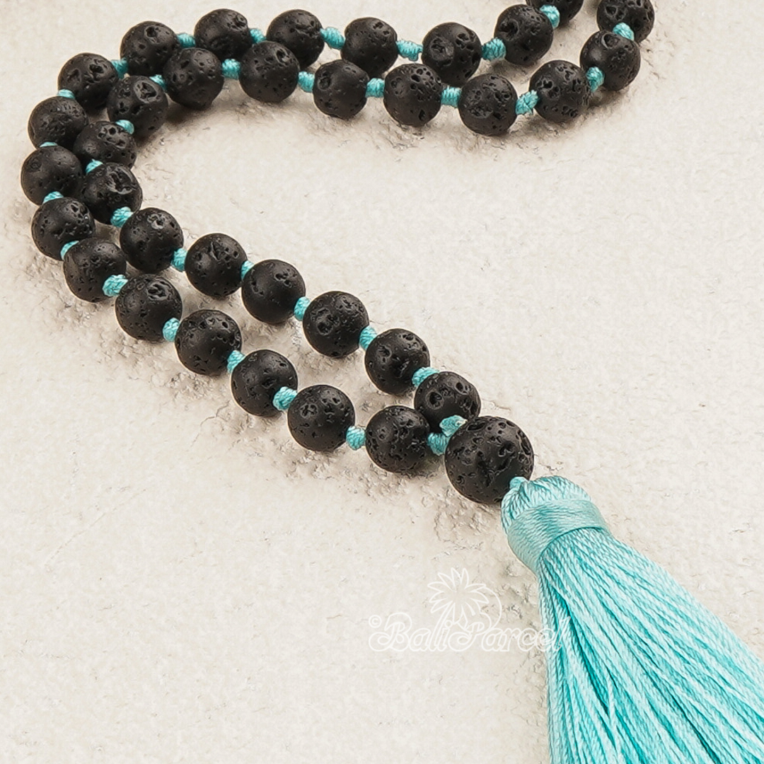Lava Stone Mala Necklace
