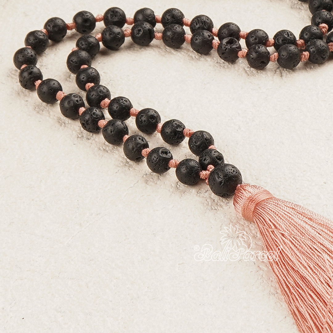 Lava Stone Mala Necklace