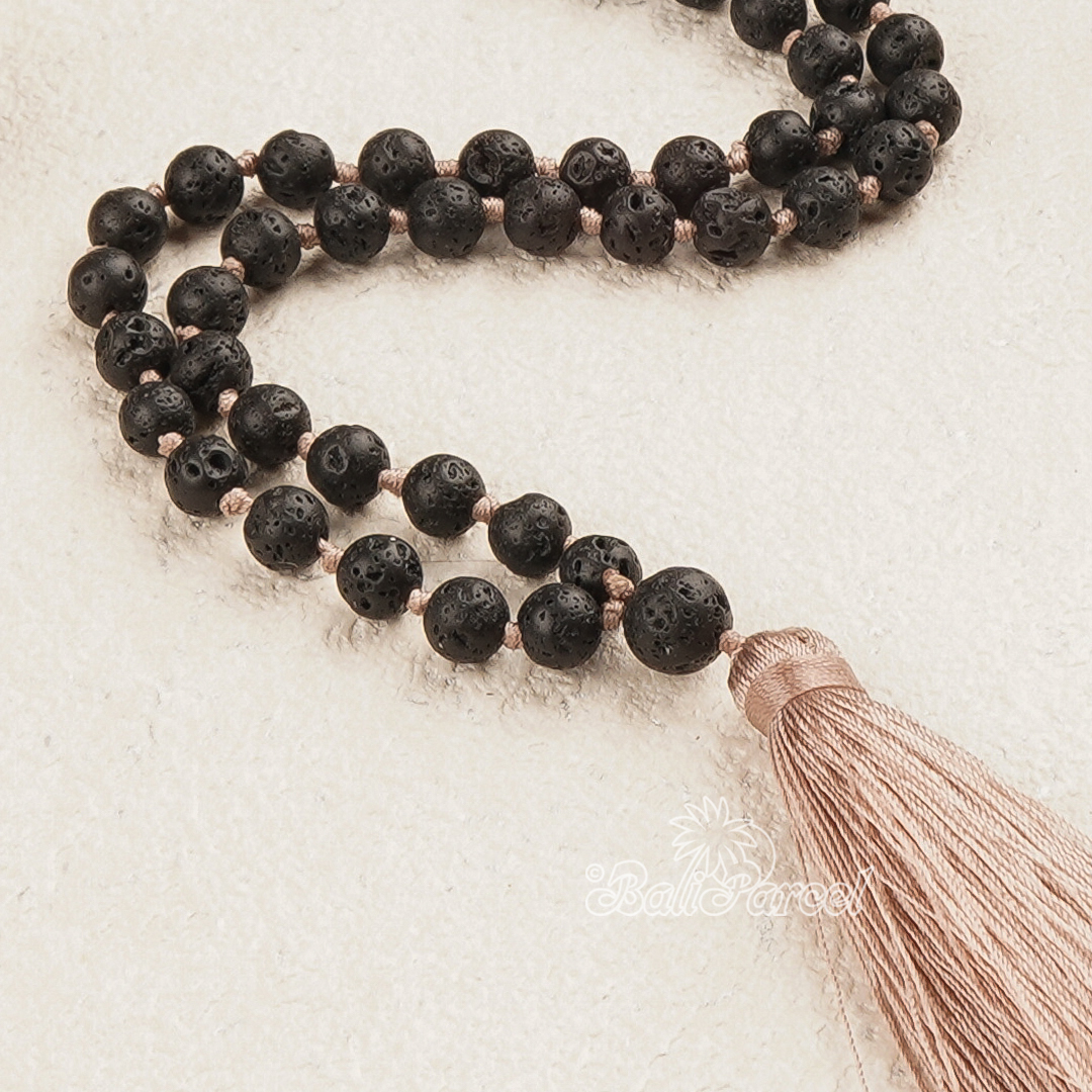 Lava Stone Mala Necklace