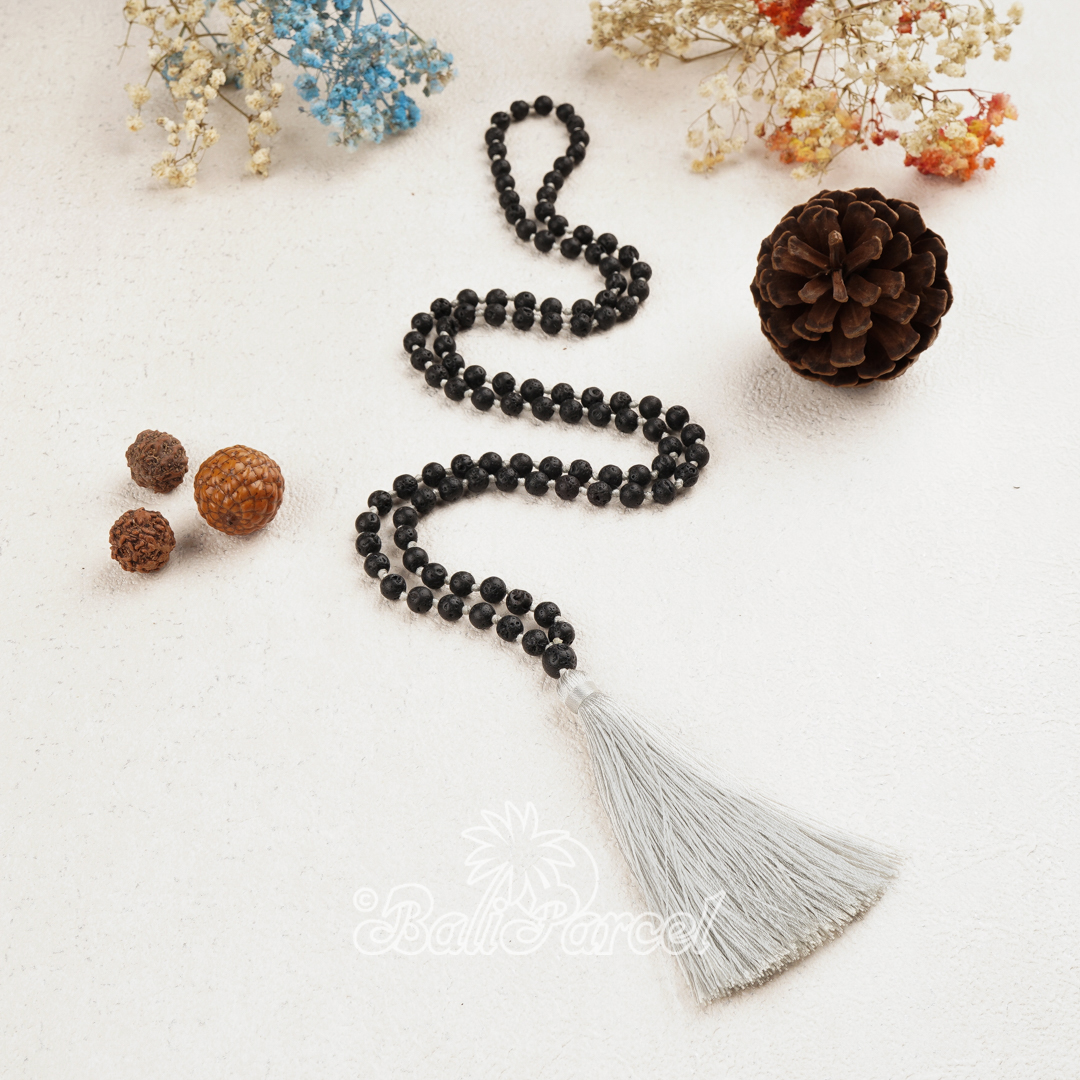 Lava Stone Mala Necklace