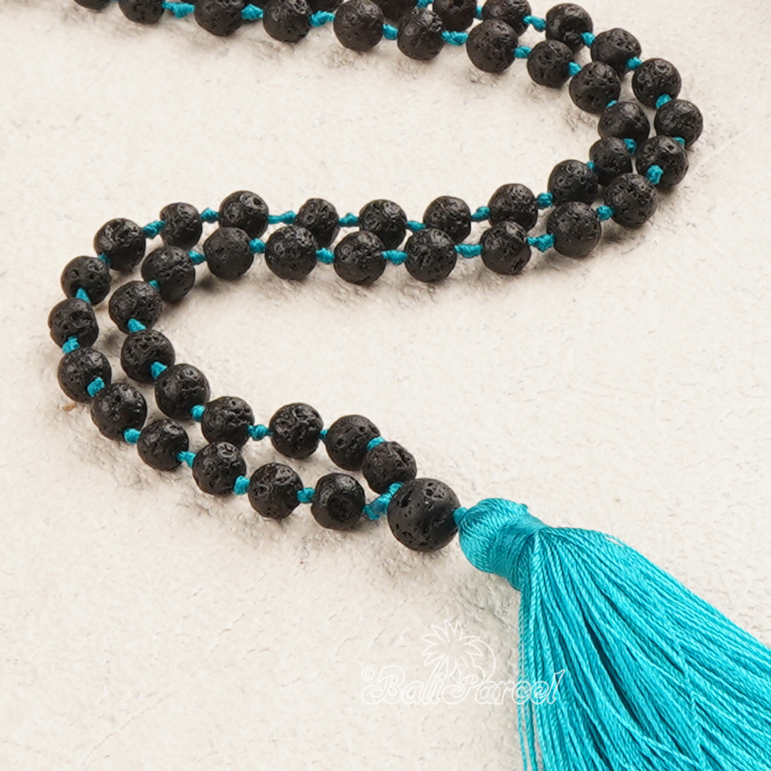 Lava Stone Mala Necklace