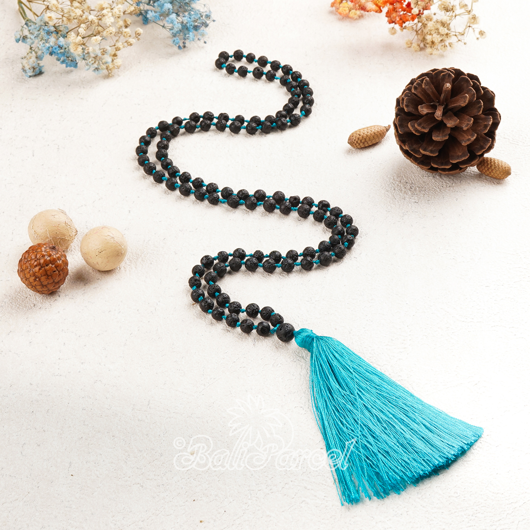 Lava Stone Mala Necklace