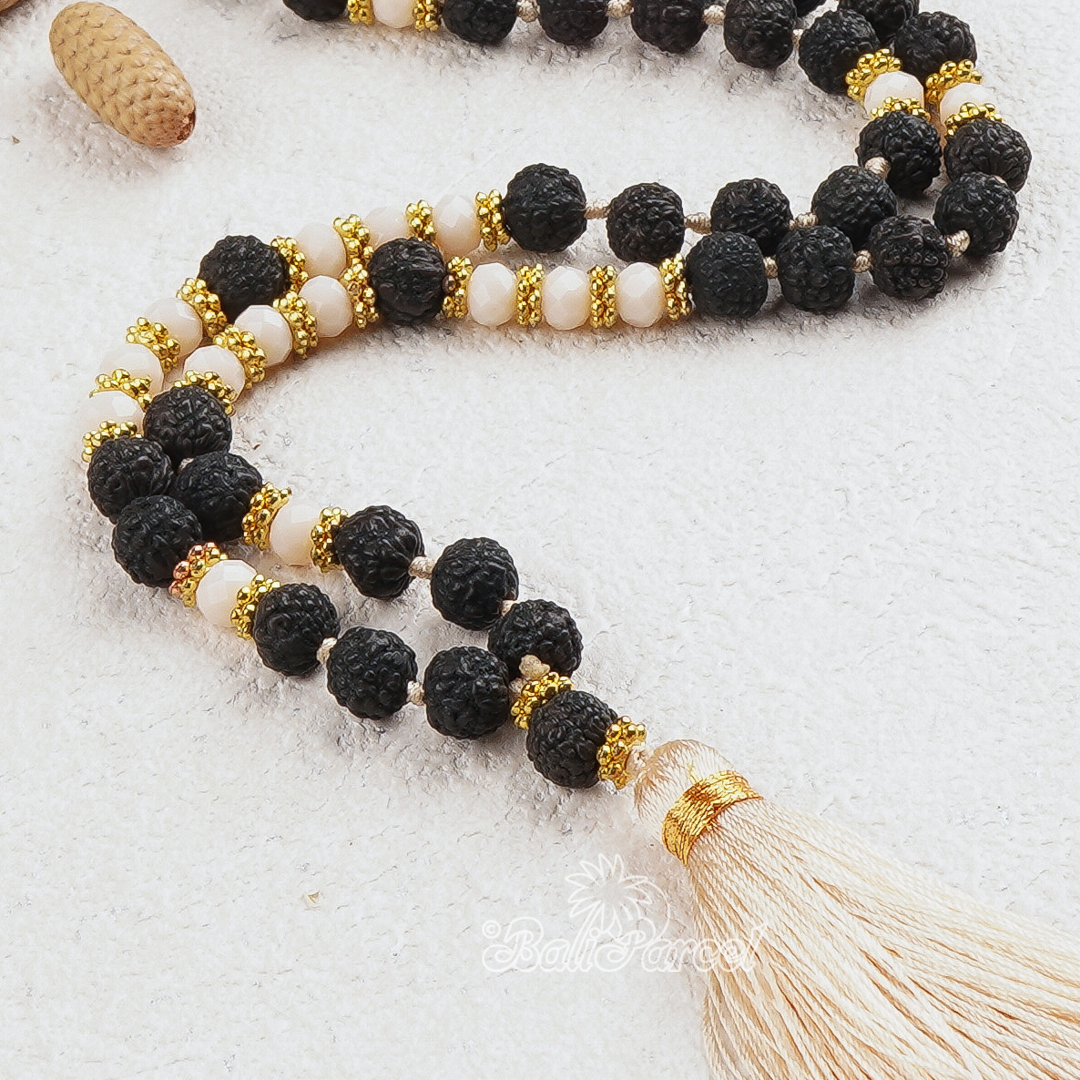 Rudraksha Crystal Necklace