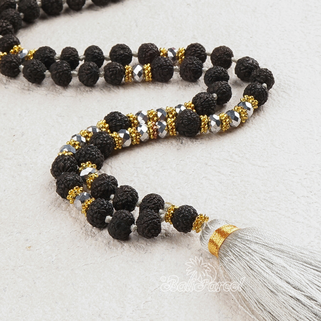 Rudraksha Crystal Necklace
