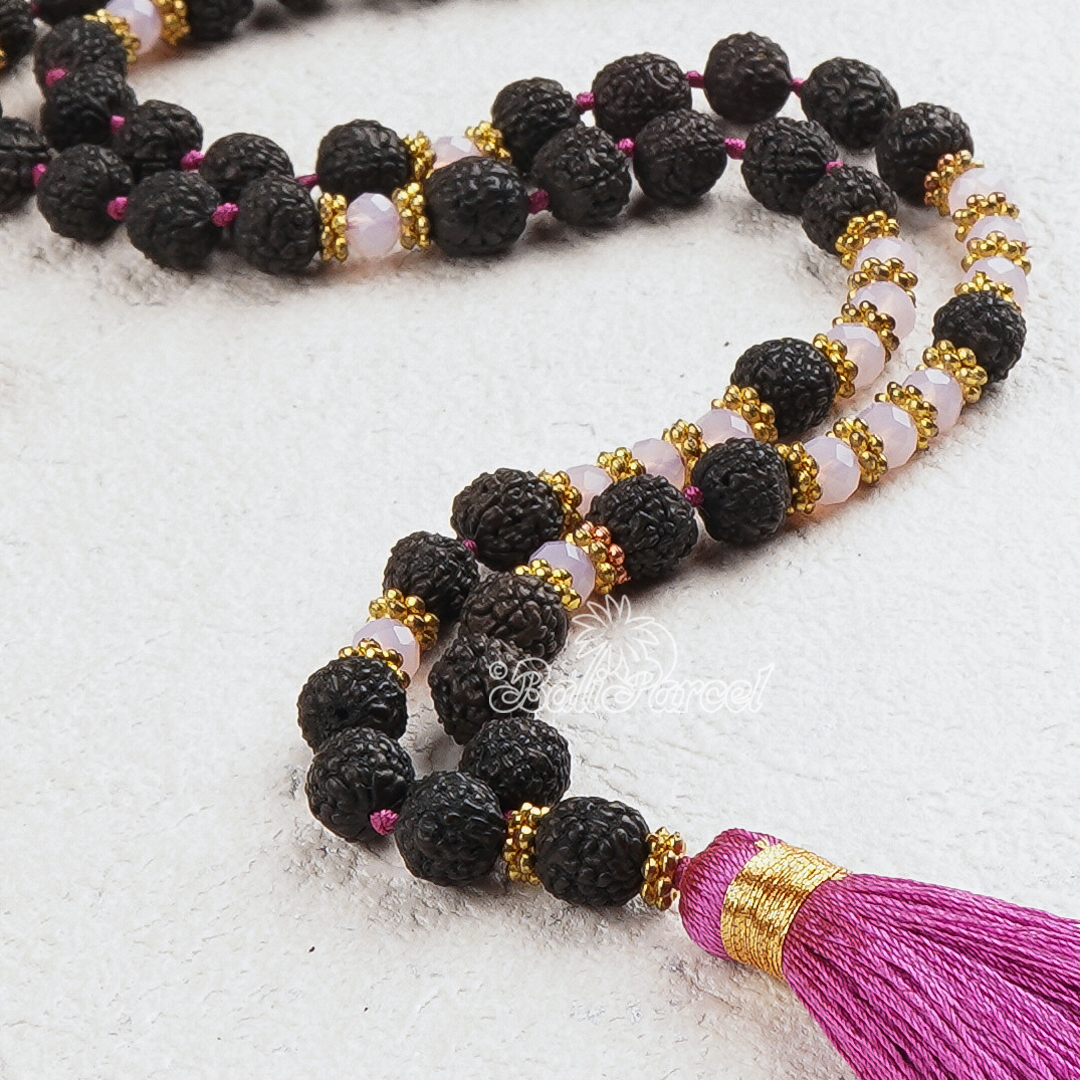Rudraksha Crystal Necklace