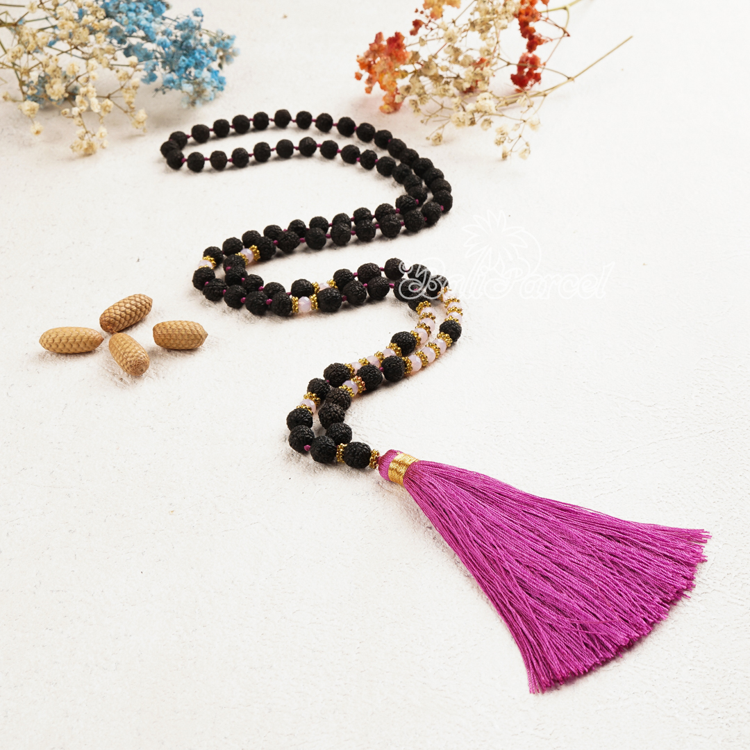 Rudraksha Crystal Necklace