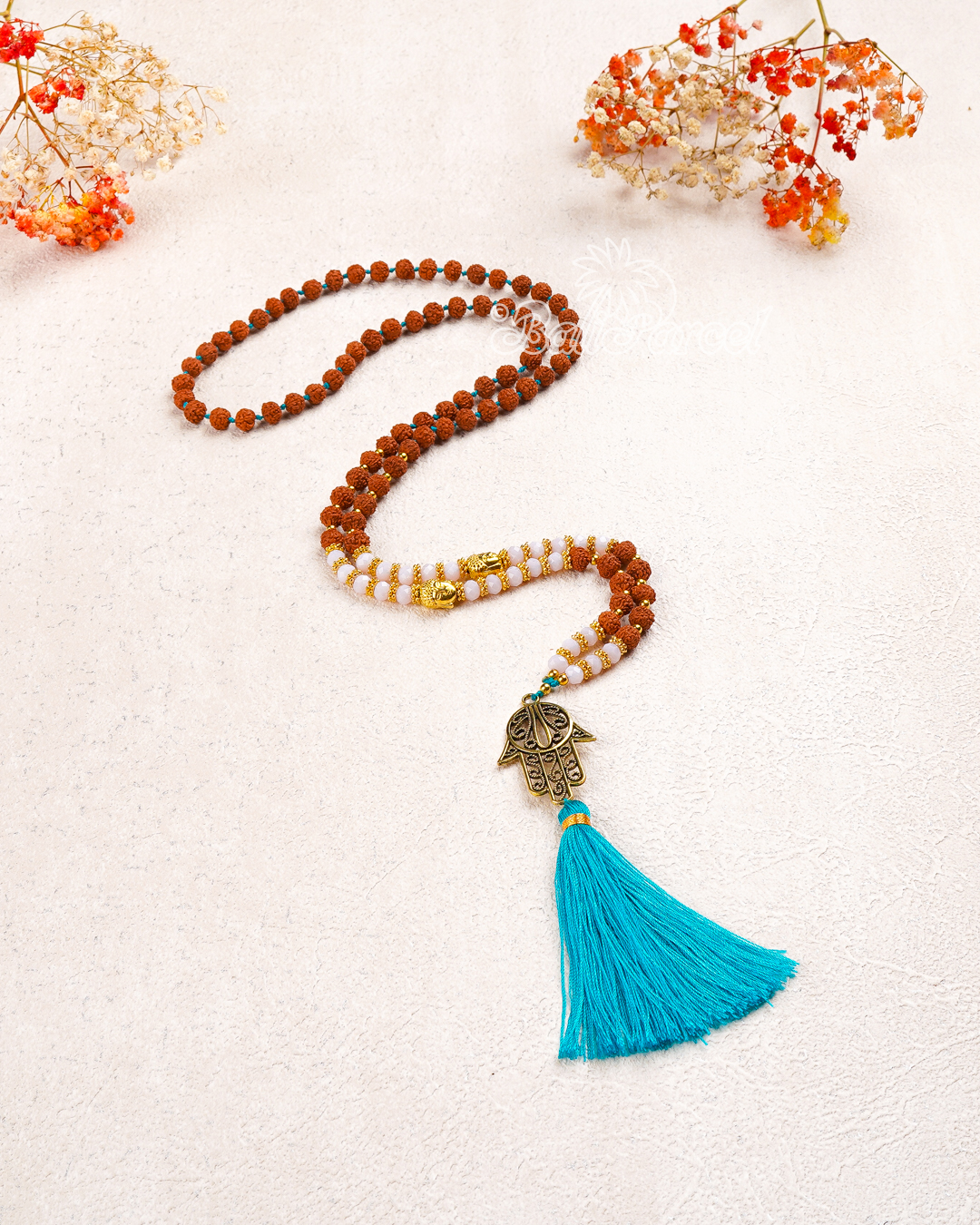Rudraksha Crystal Necklace