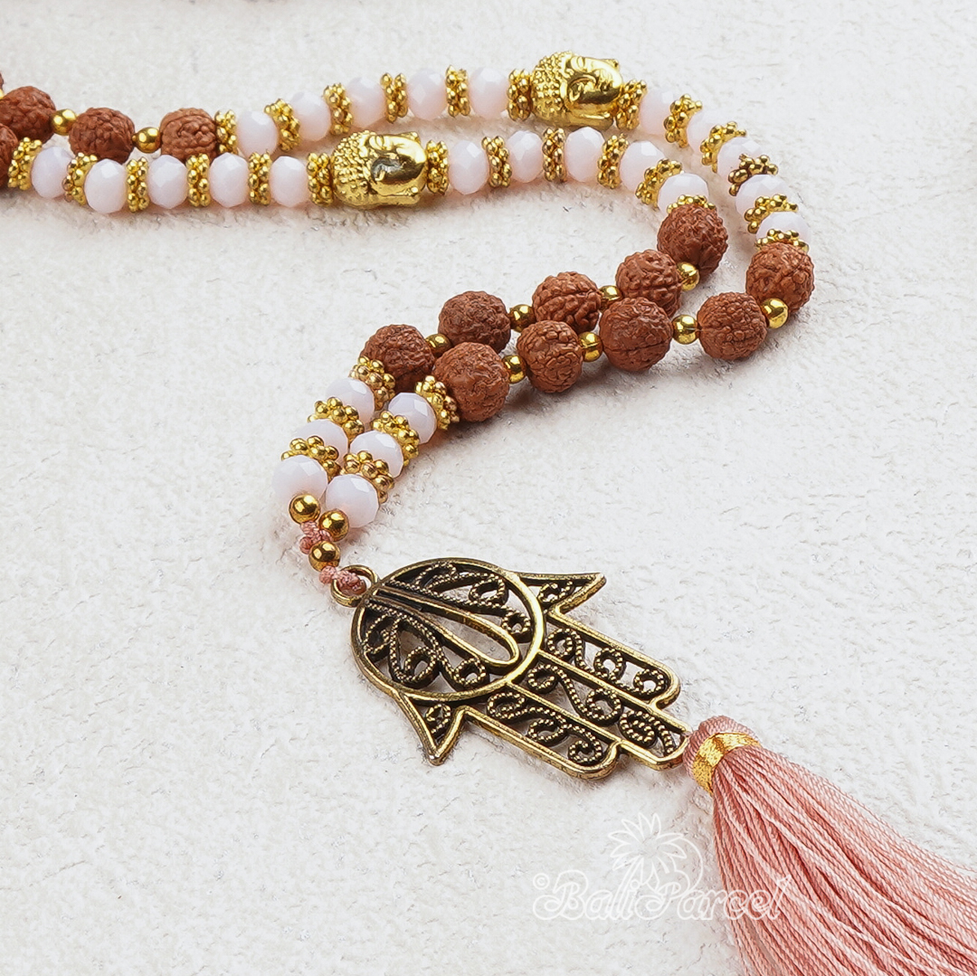 Rudraksha Crystal Necklace
