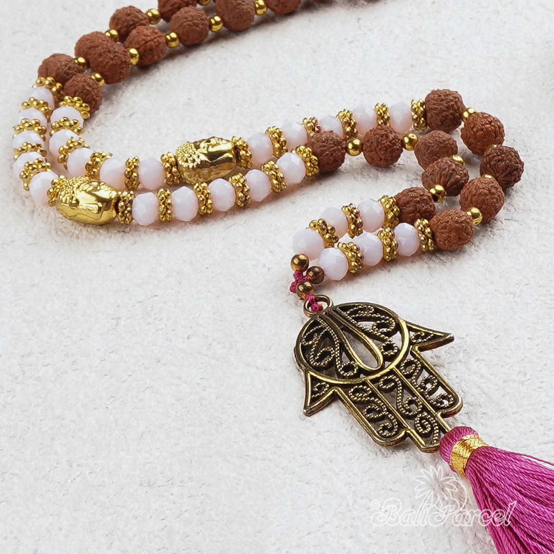 Rudraksha Crystal Necklace