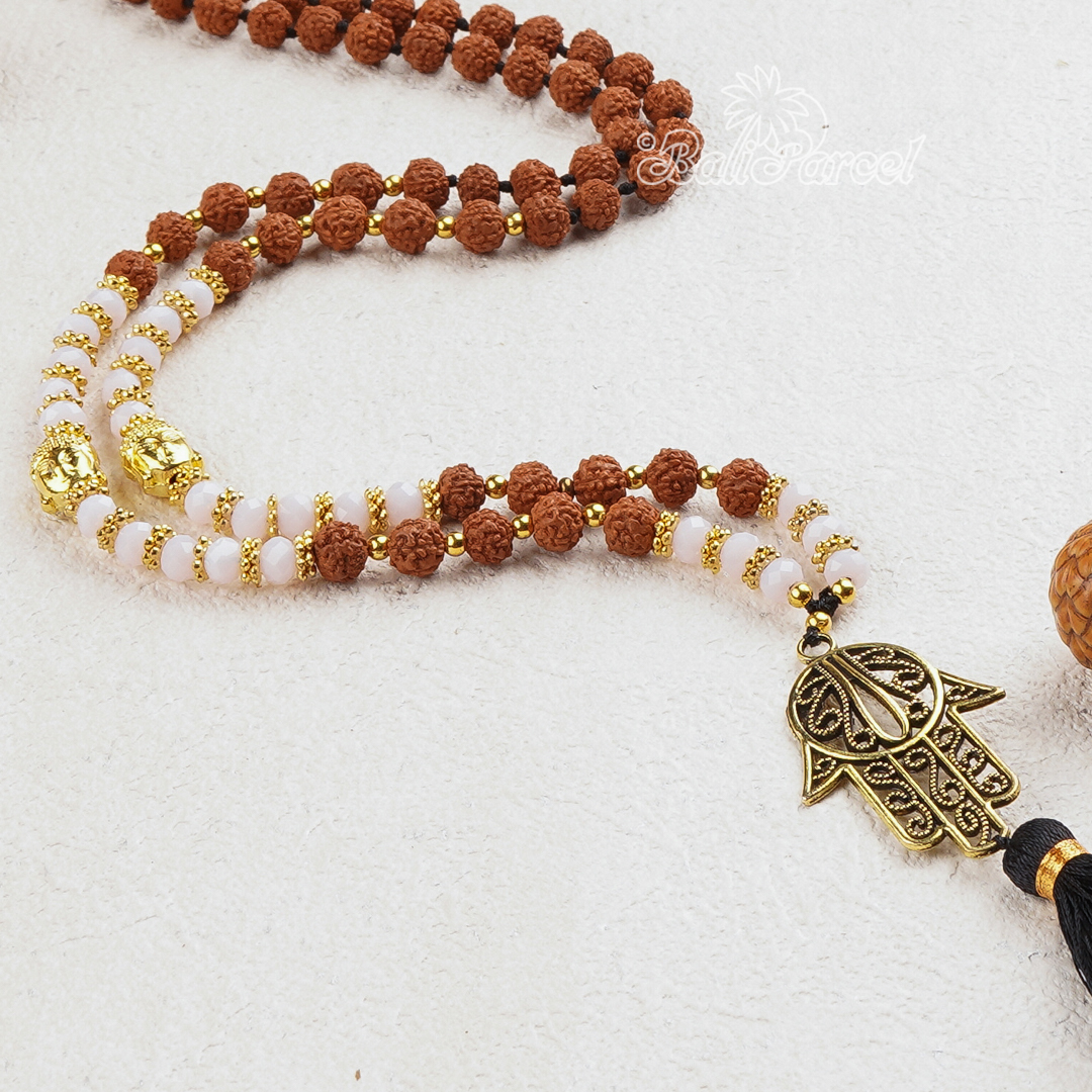 Rudraksha Crystal Necklace