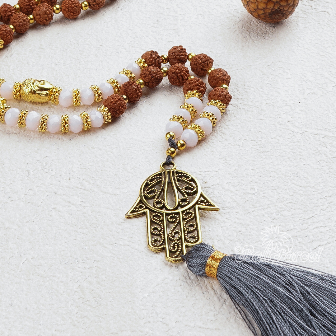 Rudraksha Crystal Necklace