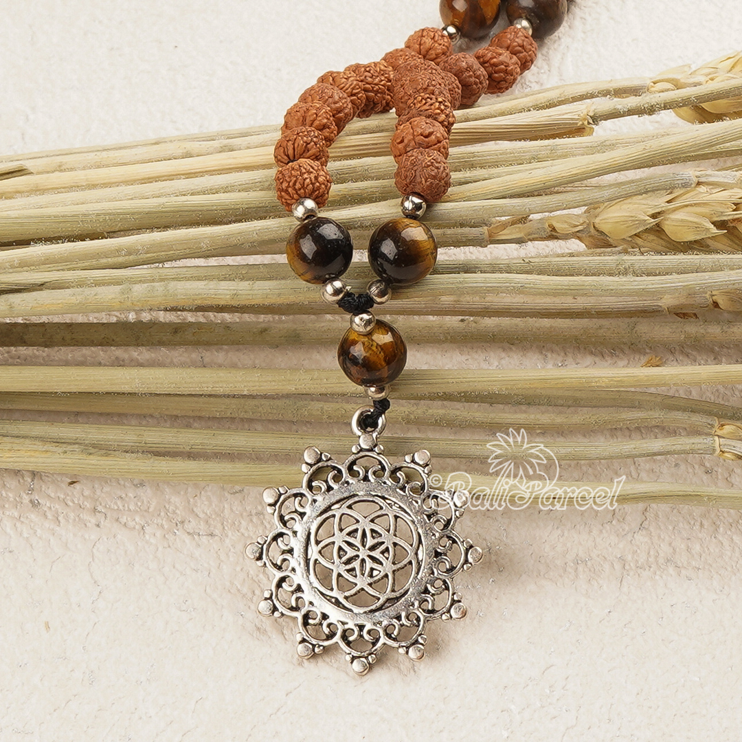 Rudraksha Mala Necklace