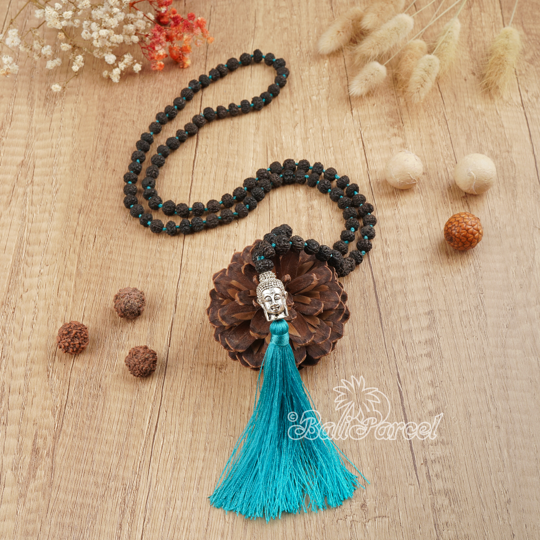 Buddha Rudraksha Mala Necklace