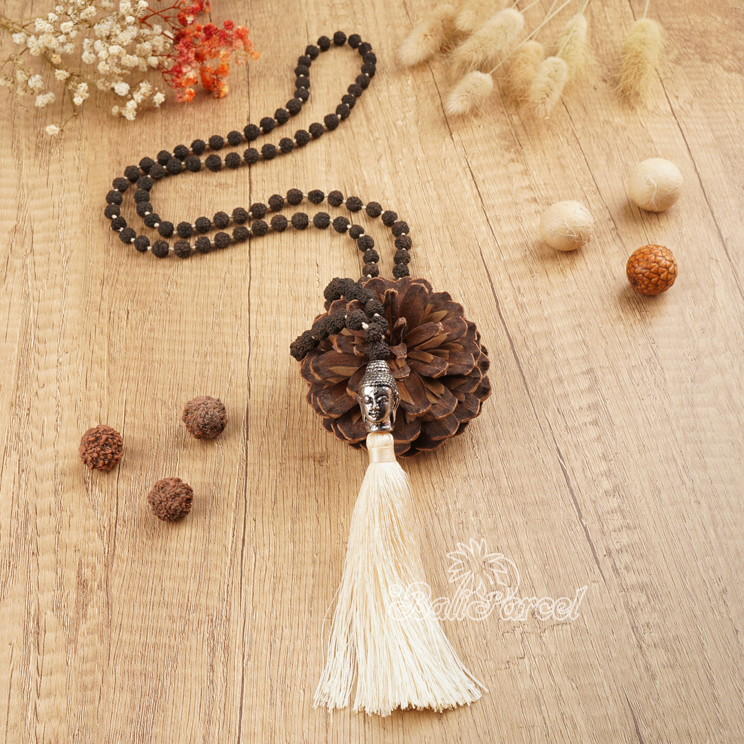 Buddha Rudraksha Mala Necklace