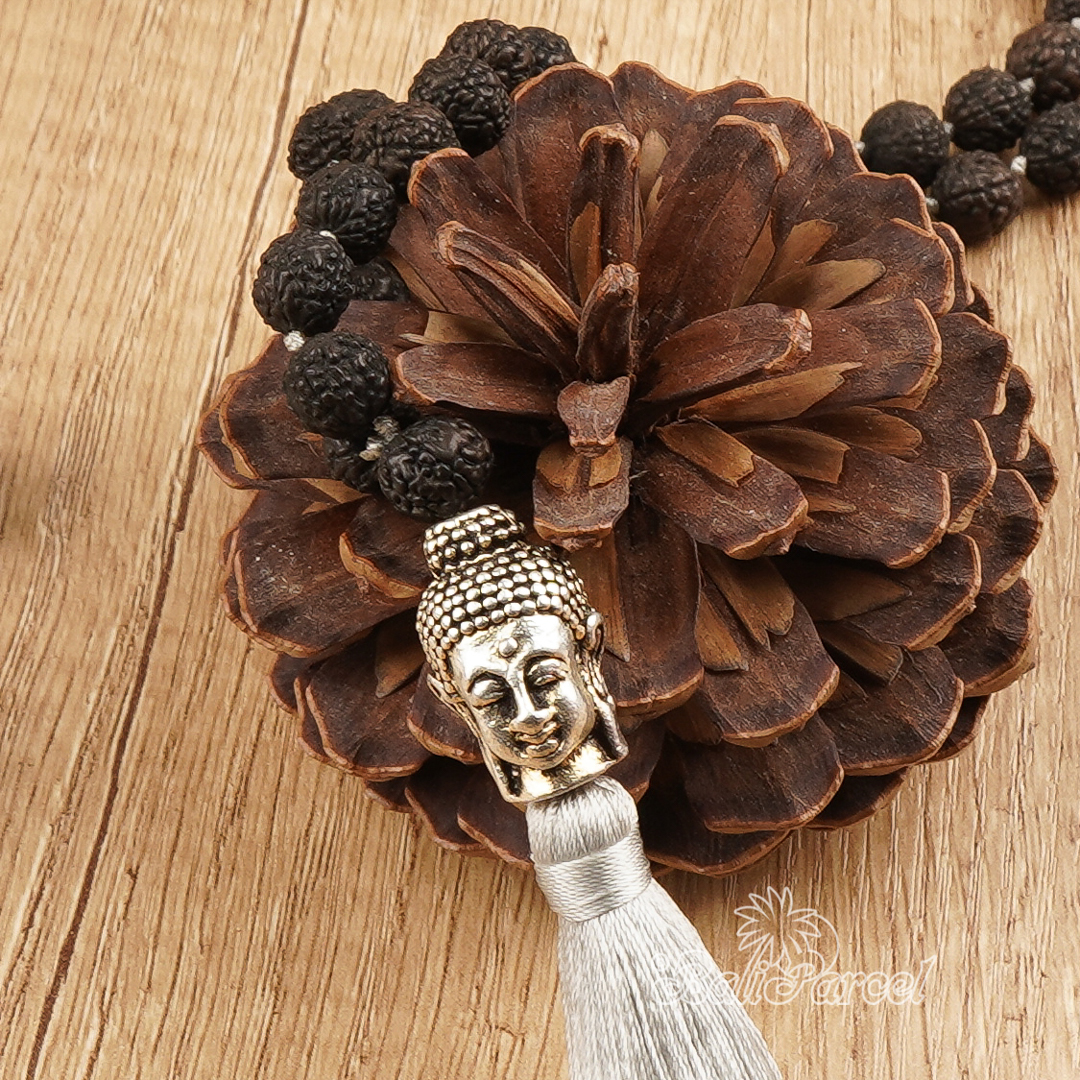 Buddha Rudraksha Mala Necklace