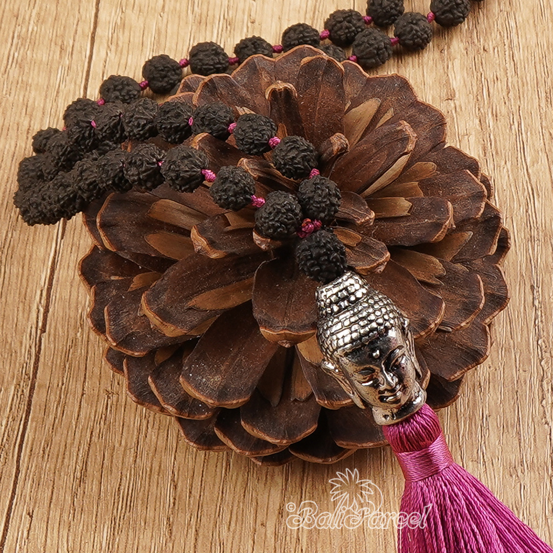 Buddha Rudraksha Mala Necklace