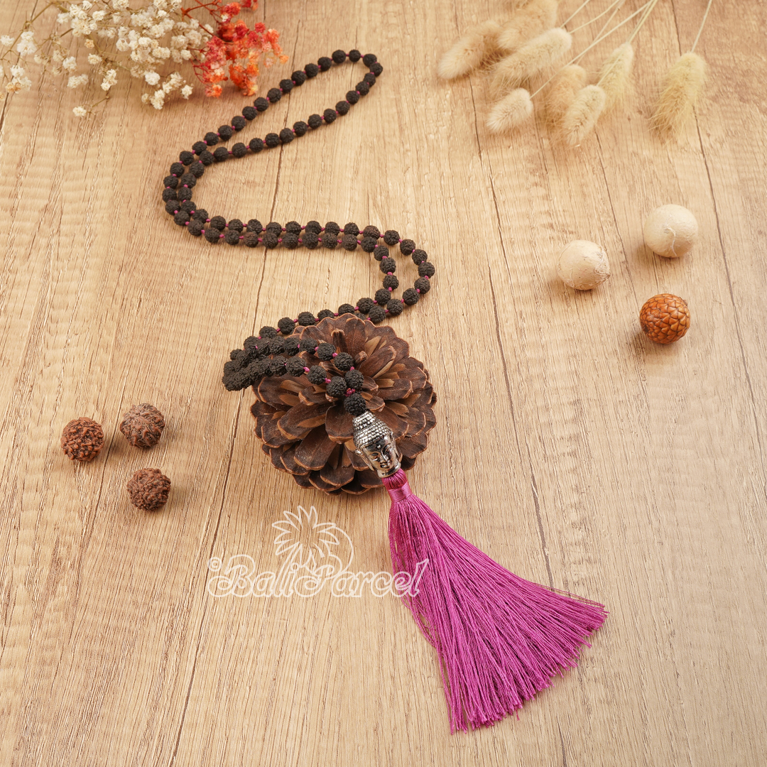 Buddha Rudraksha Mala Necklace